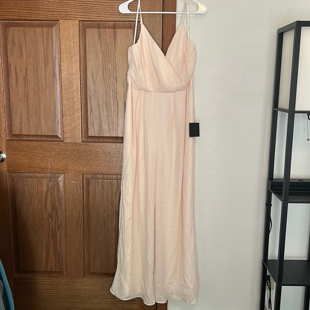 Call For Me Gardenia Faux Wrap Jumpsuit